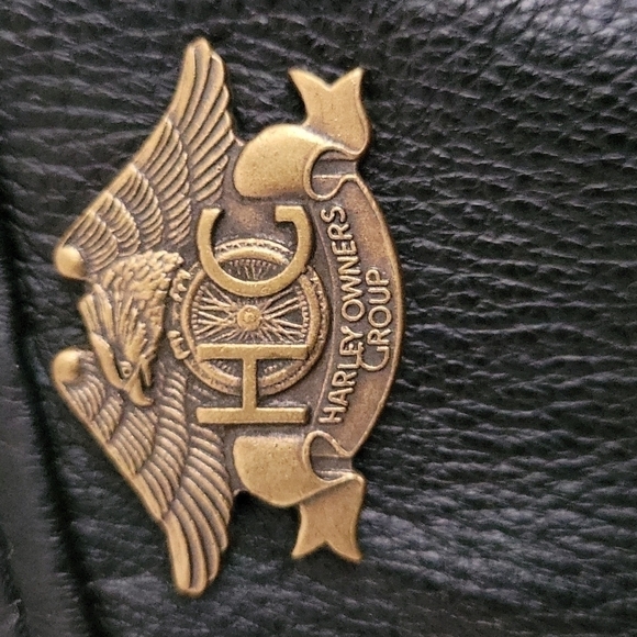 Harley-Davidson Men's Genuine Leather Vest, Snap Closure, Size Xxl - Picture 9 of 11